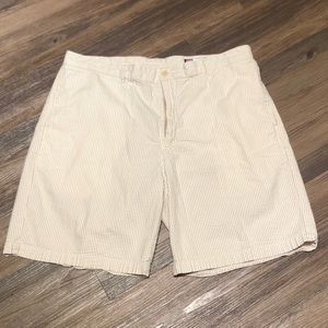Vineyard Vines M 38 Seersucker White Tan Shorts